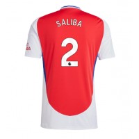 Camiseta Arsenal William Saliba #2 Primera Equipación 2024-25 manga corta